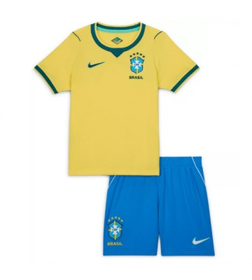 Brasilien Replika Hemmatröja Barn VM 2026 Kortärmad (+ Korta byxor)